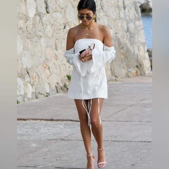 C/MEO COLLECTIVE Right Kind of Madness Off-the-shoulder mini dress - Picture 5 of 7